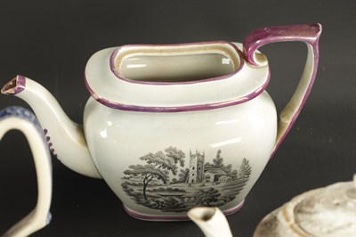 Lot 306 - A COLLECTION OF ELEVEN 19TH CENTURY TEAPOTS