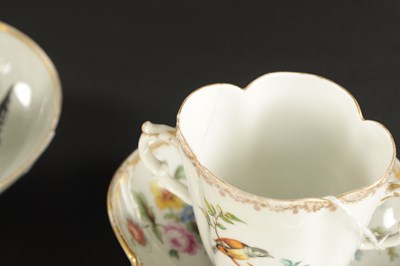 Lot 264 - A COLLECTION OF FOURTEEN 19TH CENTURY PORCELAIN TEA CUPS AND SAUCERS