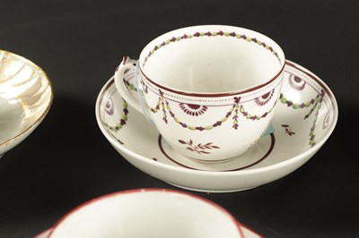 Lot 264 - A COLLECTION OF FOURTEEN 19TH CENTURY PORCELAIN TEA CUPS AND SAUCERS