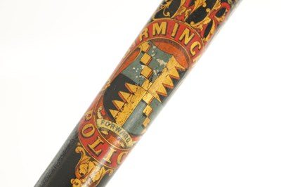 Lot 565 - A 19TH CENTURY EBONISED POLICE TRUNCHEON WITH CONCEALED DAGGER