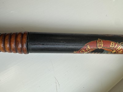 Lot 565 - A 19TH CENTURY EBONISED POLICE TRUNCHEON WITH CONCEALED DAGGER