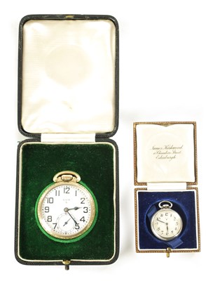 Lot 334 - TWO ELGIN OPEN FACED POCKET WATCHES