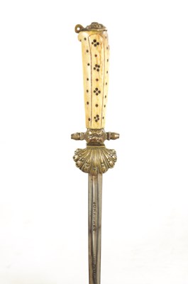 Lot 522 - AN 18TH CENTURY GERMAN SWORD