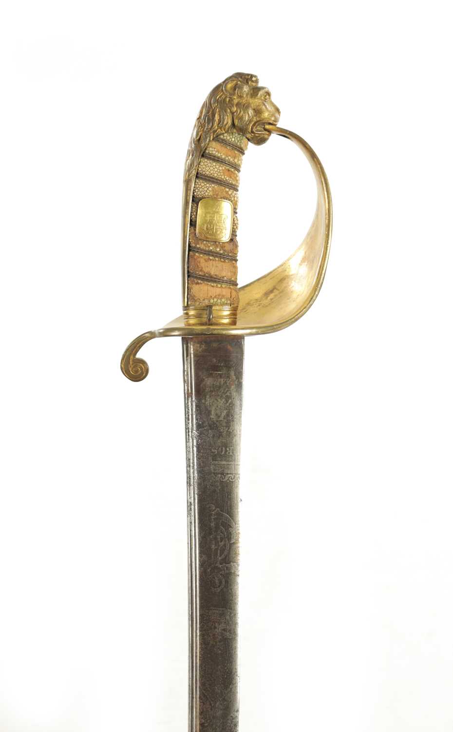 Lot 566 - AN 1827 PATTERN NAVAL OFFICERS PRESENTATION SWORD