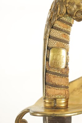 Lot 566 - AN 1827 PATTERN NAVAL OFFICERS PRESENTATION SWORD