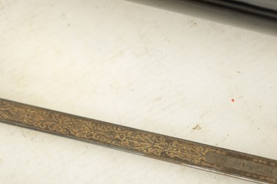 Lot 552 - A 19TH CENTURY CONTINENTAL GILT HANDLED SMALL SWORD