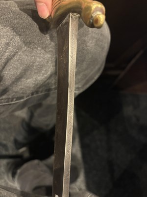 Lot 527 - A NAPOLEONIC PERIOD FRENCH INFANTRY SWORD