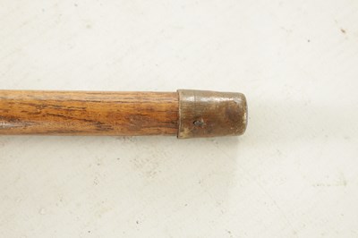 Lot 450 - A LATE 19TH CENTURY WALNUT WALKING CANE