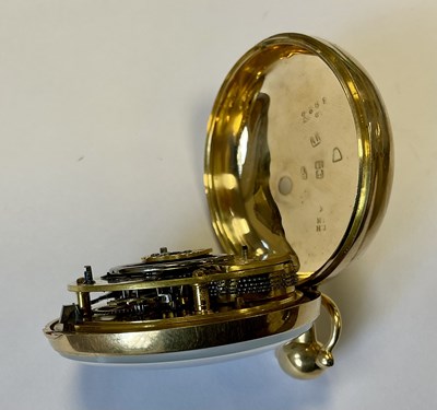 Lot 361 - LITHERLAND DAVIES & CO. LIVERPOOL. AN 18CT GOLD PAIR CASED POCKET WATCH