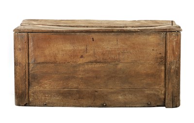 Lot 1278 - A 16TH CENTURY OAK BOARDED ARK COFFER