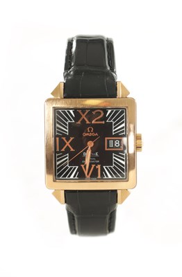 Lot 344 - A GENTLEMAN’S OMEGA DE VILLE X2 BIG DATE ROSE GOLD AUTOMATIC WRISTWATCH