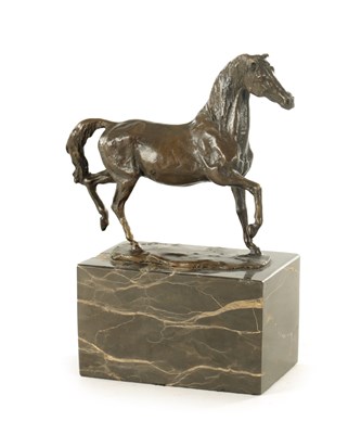 Lot 864 - LOUIS-ALBERT CARVIN (1875-1951). AN EARLY 20TH CENTURY PATINATED BRONZE SCULPTURE