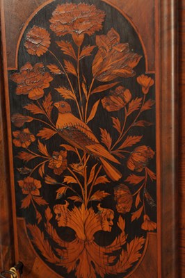 Lot 1134 - EDWARD STANTON, LONDON. A FINE WILLIAM AND MARY PANELLED MARQUETRY 10" LONGCASE CLOCK