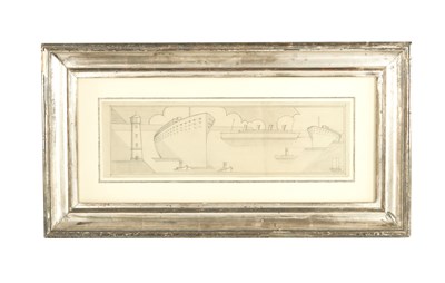 Lot 977 - A STYLISH ART DECO PENCIL DRAWING