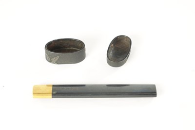 Lot 140 - A FINE EDO PERIOD JAPANESE MIXED METAL AND BRONZE FUCHI, KASHIRA AND KOZUKA