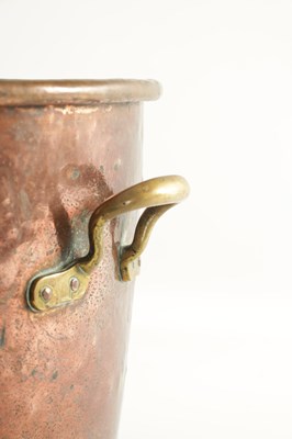 Lot 877 - A 19TH CENTURY COPPER AND BRASS LOG BIN