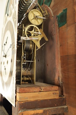 Lot 1123 - TOMLINSON, NEWCASTLE. A RARE EARLY 19TH CENTURY FOUR-TRAIN MUSICAL MAHOGANY LONGCASE CLOCK