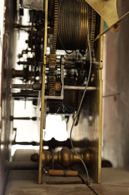 Lot 1123 - TOMLINSON, NEWCASTLE. A RARE EARLY 19TH CENTURY FOUR-TRAIN MUSICAL MAHOGANY LONGCASE CLOCK