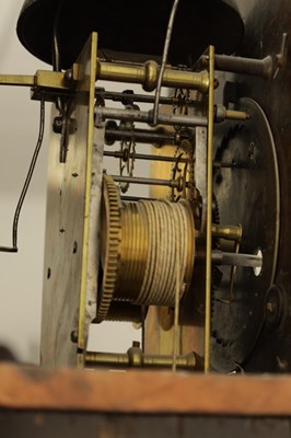 Lot 1142 - THOMAS HILL, LONDON. A GEORGE III SCARLET LACQUERED CHINOISERIE LONGCASE CLOCK