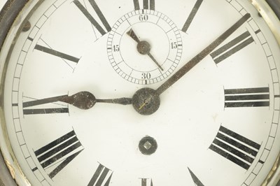 Lot 1138 - A LATE 19TH CENTURY ENGLISH FUSEE SHIPS CLOCK