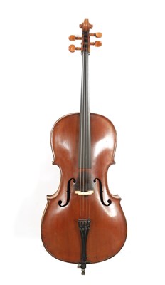 Lot 608 - AN ANTIQUE CELLO WITH A FRZ. MEIER BOW