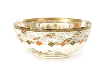 Lot 166 - A MEIJI PERIOD JAPANESE SATSUMA BOWL