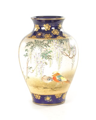 Lot 216 - A JAPANESE MEIJI PERIOD SATSUMA VASE