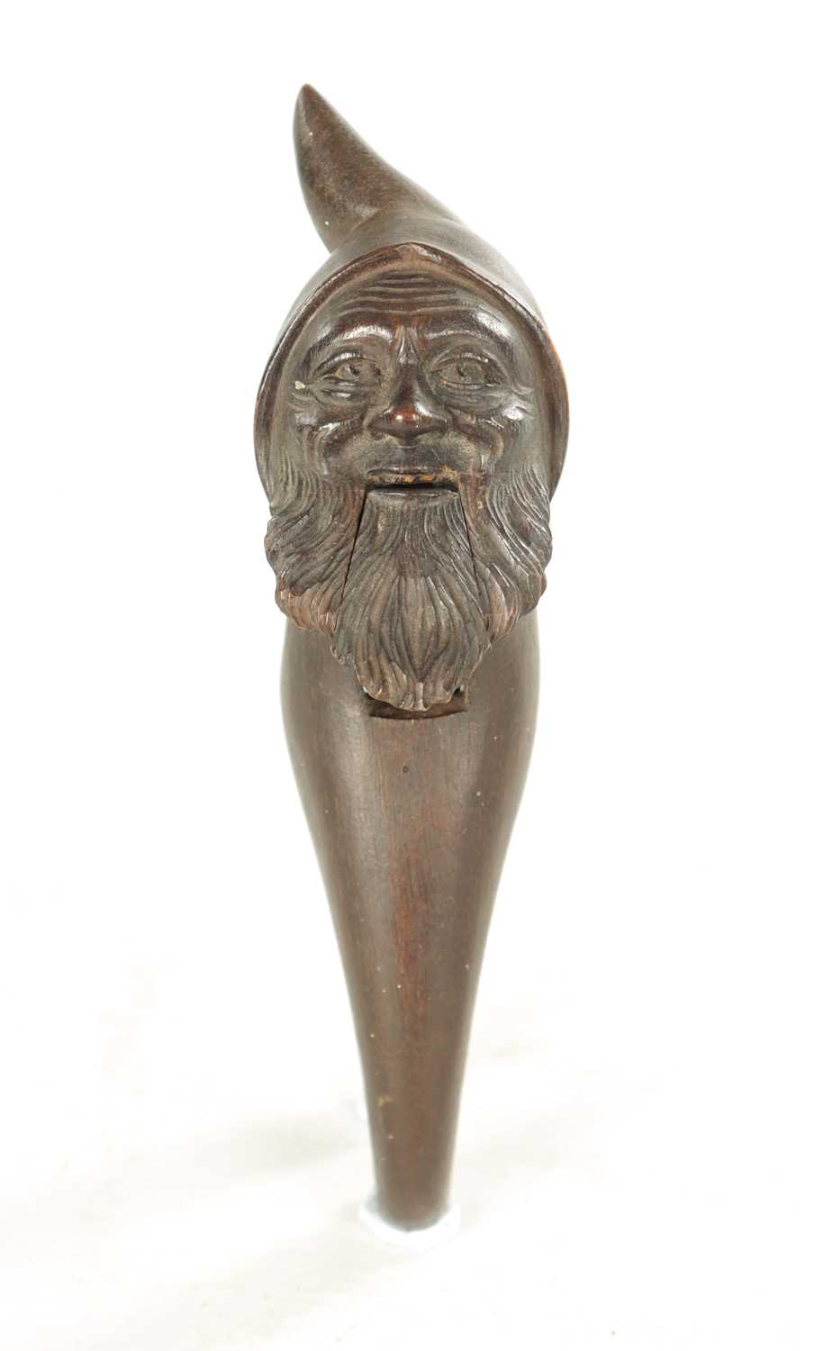 Lot 1193 - A LATE 19TH CENTURY BLACK FOREST CARVED NOVELTY NUT CRACKER