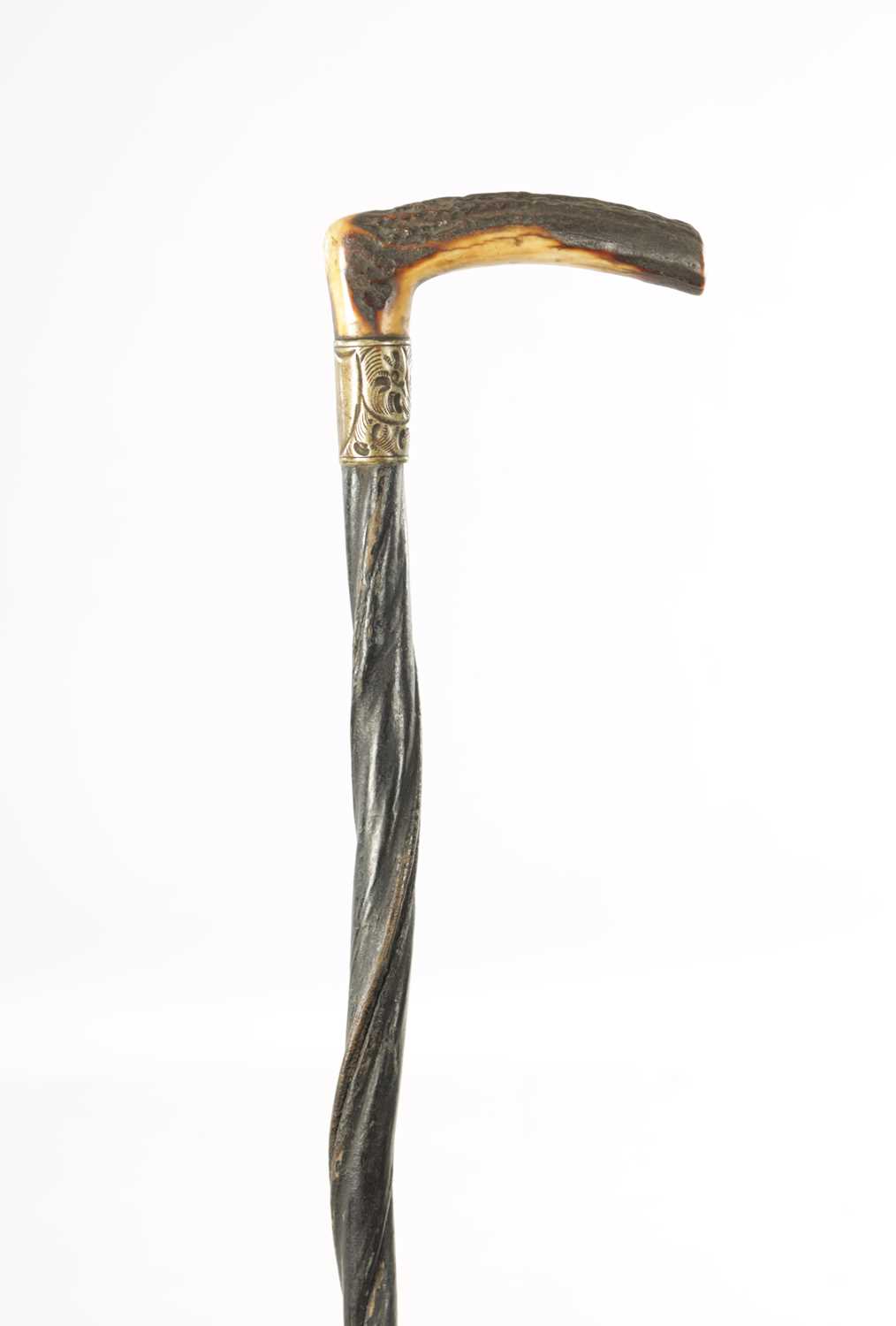 Lot 459 - A LATE 19TH CENTURY BULL'S PENIS WALKING STICK