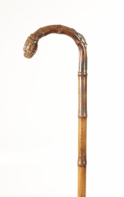 Lot 456 - A LATE 19TH CENTURY HORSE MEASURE / WALKING STICK