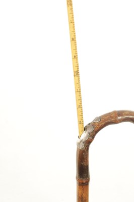 Lot 456 - A LATE 19TH CENTURY HORSE MEASURE / WALKING STICK