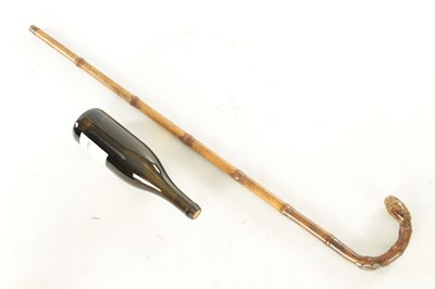 Lot 456 - A LATE 19TH CENTURY HORSE MEASURE / WALKING STICK