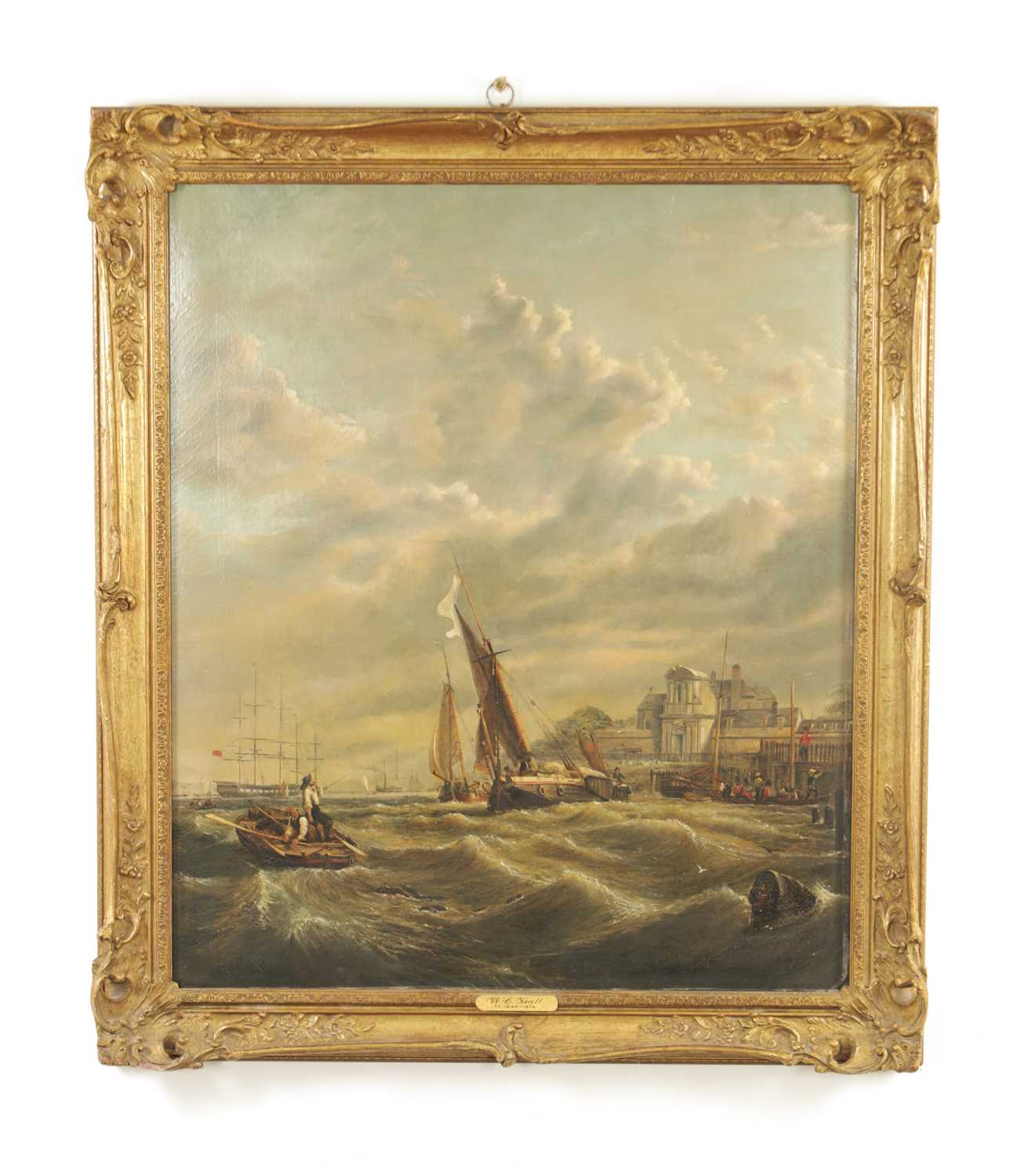 Lot 893 - WILLIAM CALLCOTT KNELL. (BRITISH, 1830-1876) OIL ON CANVAS