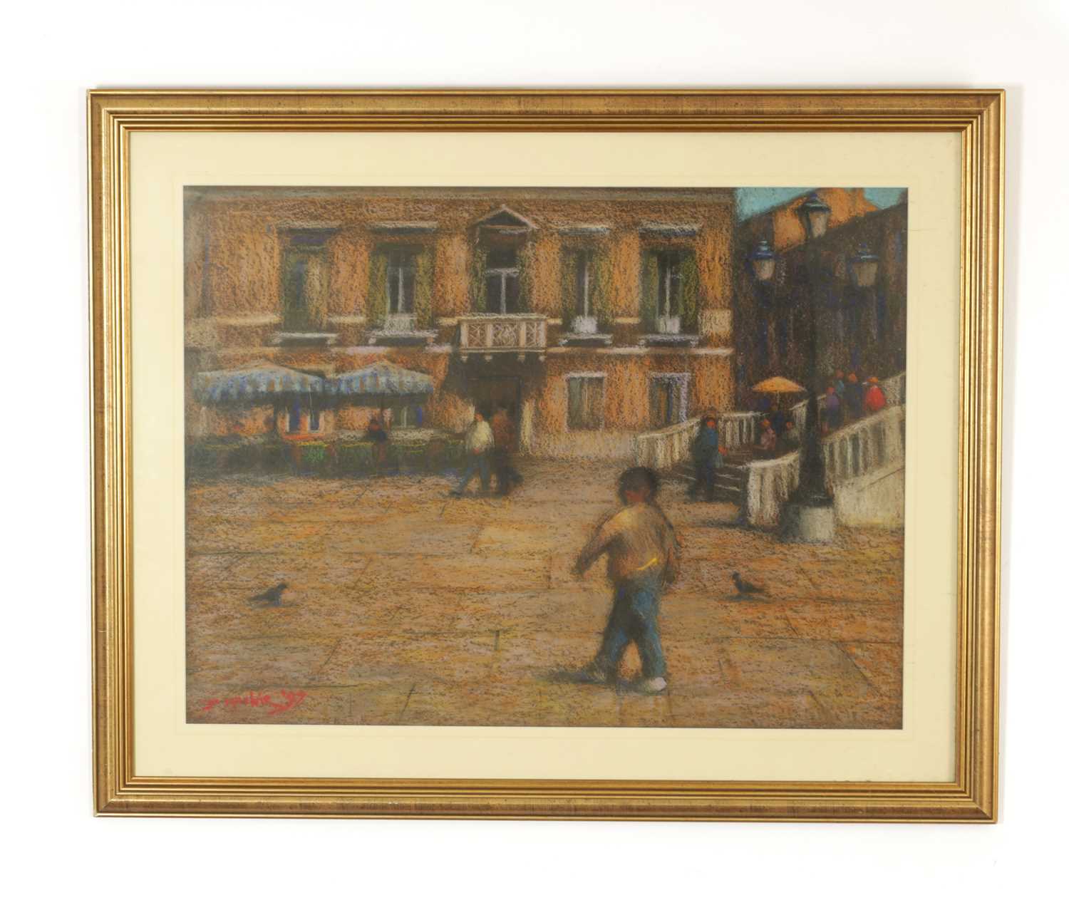 Lot 974 - JOHN MACKIE (SCOTTISH b.1955) LARGE PASTEL