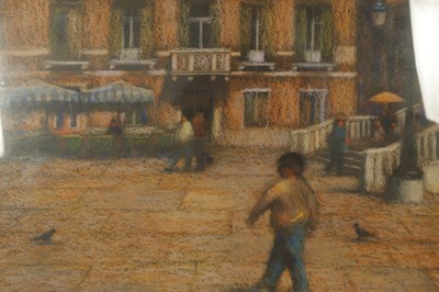 Lot 974 - JOHN MACKIE (SCOTTISH b.1955) LARGE PASTEL