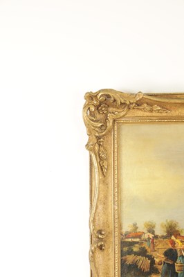 Lot 933 - F. BRIEARD. A LARGE PAIR OF ITALIAN OILS ON CANVAS
