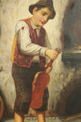 Lot 933 - F. BRIEARD. A LARGE PAIR OF ITALIAN OILS ON CANVAS