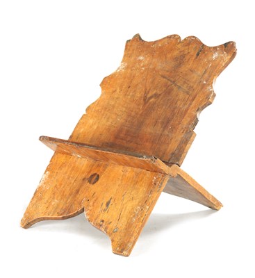 Lot 1180 - AN 18TH/19TH CENTURY CONTINENTAL WALNUT BOOKREST