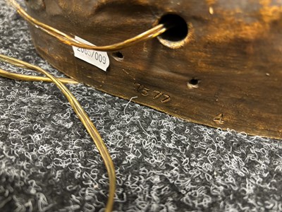 Lot 869 - A LARGE AUSTRIAN ART NOUVEAU FIGURAL TERRACOTTA LAMP