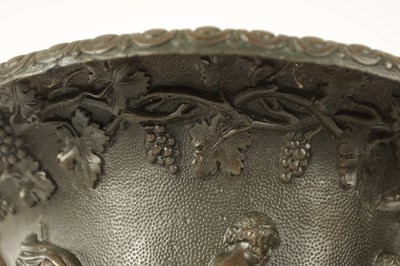 Lot 749 - A PAIR OF 18TH CENTURY STYLE GRAND TOUR PATINATED BRONZE MEDICI VASES