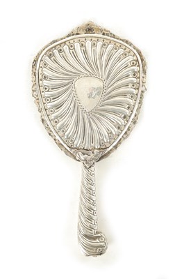 Lot 376 - A VICTORIAN SILVER HAND MIRROR