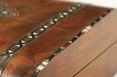 Lot 1174 - A VICTORIAN INLAID WALNUT WRITING BOX
