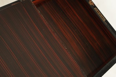 Lot 1174 - A VICTORIAN INLAID WALNUT WRITING BOX