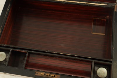 Lot 1174 - A VICTORIAN INLAID WALNUT WRITING BOX