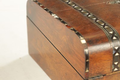 Lot 1174 - A VICTORIAN INLAID WALNUT WRITING BOX