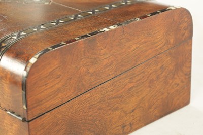 Lot 1174 - A VICTORIAN INLAID WALNUT WRITING BOX