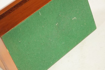 Lot 1174 - A VICTORIAN INLAID WALNUT WRITING BOX