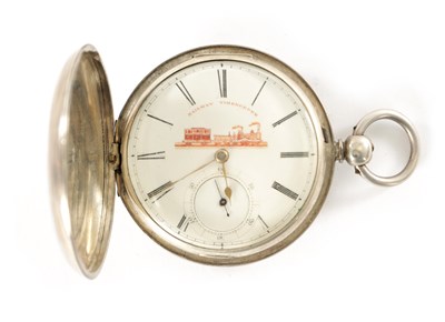 Lot 331 - A SILVER HUNTER CASED JEWELLED FUSEE POCKET WATCH SIGNED EDMUND HINTON, LONDO