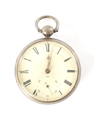 Lot 327 - A SILVER OPEN FACED POCKET WATCH SIGNED JAMES CONDLIFF, LIVERPOOL