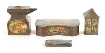 Lot 677 - A COLLECTION OF ANTIQUE BISCUIT TINS